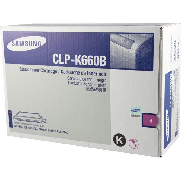 Samsung CLP-K660B OEM Black Toner Cartridge