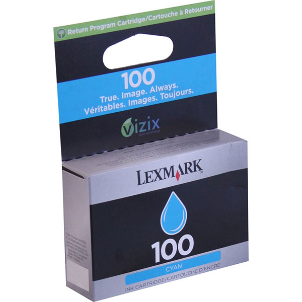 Lexmark 14N0900 (Lexmark #100C) OEM Cyan Ink Cartridge