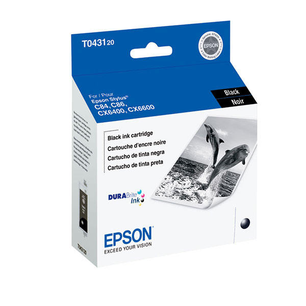 Epson T043120 (Epson 43) OEM Black Inkjet Cartridge