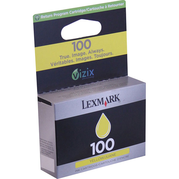 Lexmark 14N0902 (Lexmark #100Y) OEM Yellow Ink Cartridge