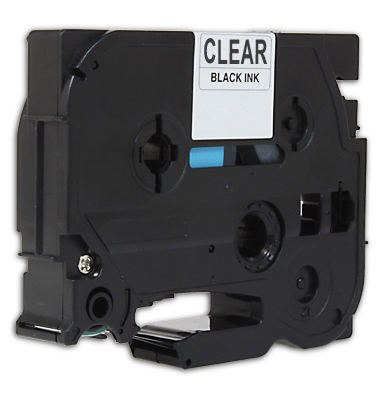 Premium TZe-141 (TZ-141) Compatible Brother Black Print on Clear Label Tape