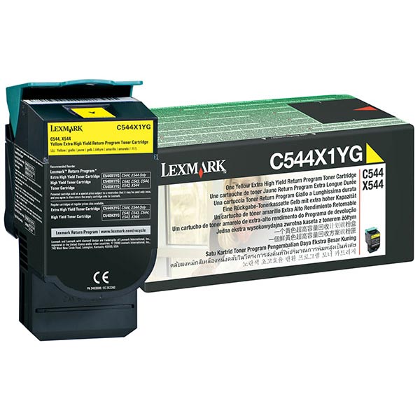 Lexmark C544X1YG OEM Yellow Toner Cartridge