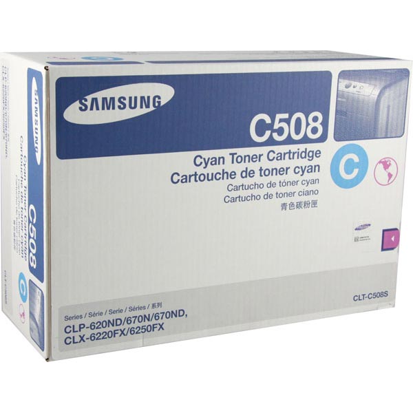 Samsung CLT-C508S OEM Cyan Toner Cartridge