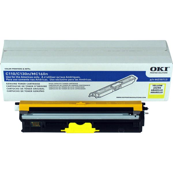 Okidata 44250713 OEM Yellow Toner Cartridge