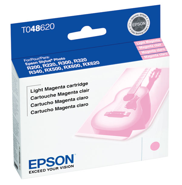 Epson T048620 (Epson 48) OEM Light Magenta Inkjet Cartridge