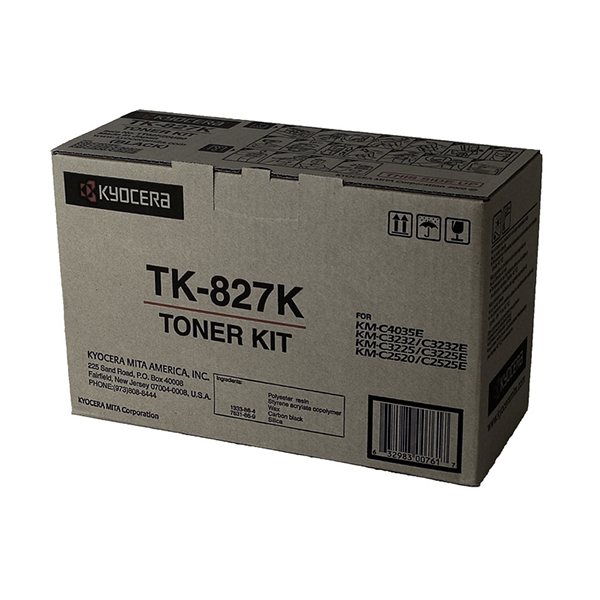 Kyocera Mita 1T02FZ0US0 (TK-827K) OEM Black Toner Cartridge