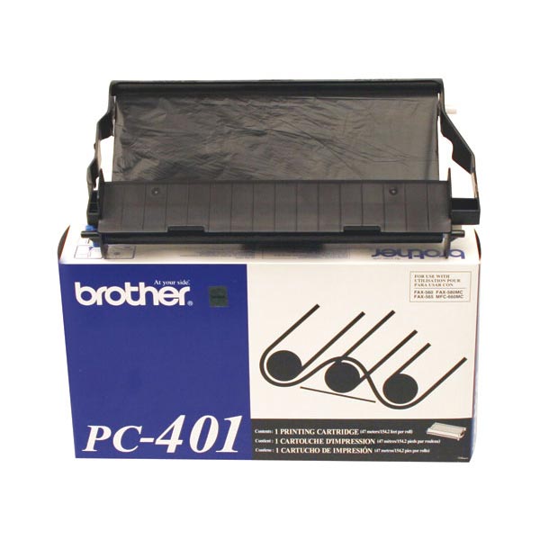 Brother PC-401 OEM Black Thermal Fax Cartridge