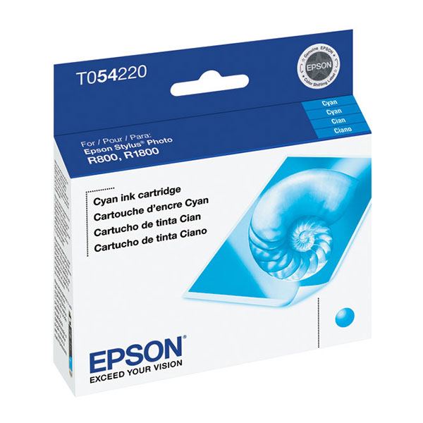 Epson T054220 (Epson 54) OEM Cyan Inkjet Cartridge