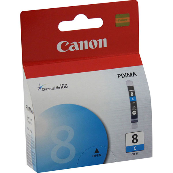 Canon 0621B002 (CLI-8C) OEM Cyan Inkjet Cartridge