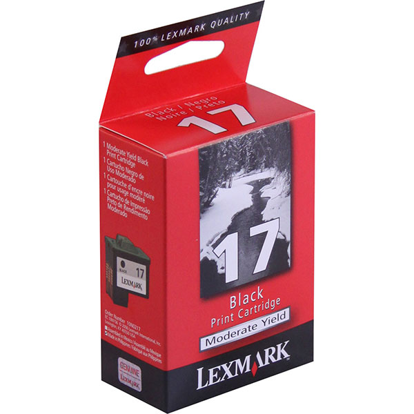 Lexmark 10N0217 (Lexmark #17) OEM Black Ink Cartridge