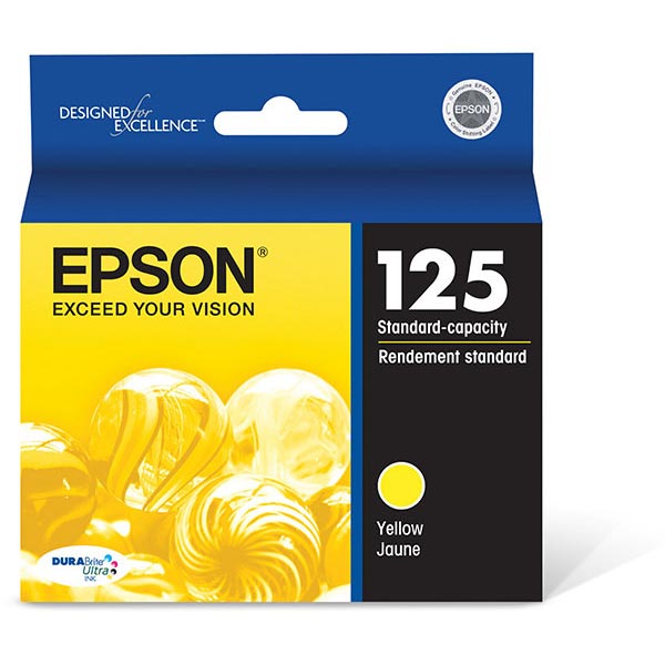 Epson T125420 (Epson 125) OEM Yellow Inkjet Cartridge