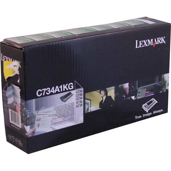 Lexmark C734A1K OEM Black Toner Cartridge