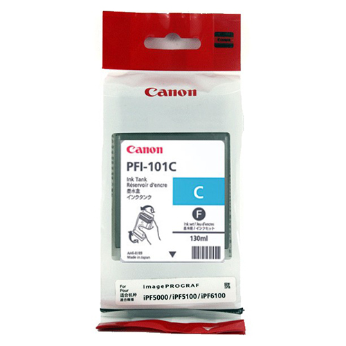 Canon 0884B001AA (PFI-101C) OEM Cyan Inkjet Cartridge