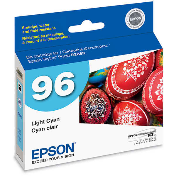 Epson T096520 (Epson 96) OEM Light Cyan Inkjet Cartridge