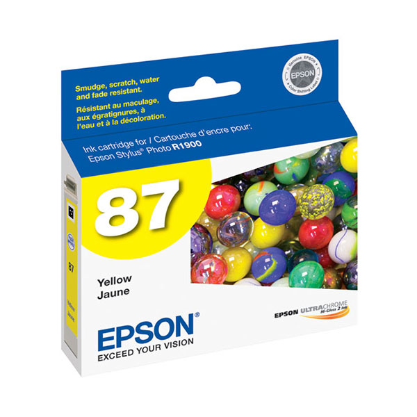 Epson T087420 (Epson 87) OEM Yellow Inkjet Cartridge