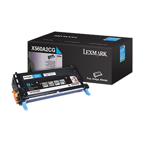 Lexmark X560A2CG OEM Cyan Toner Printer Cartridge
