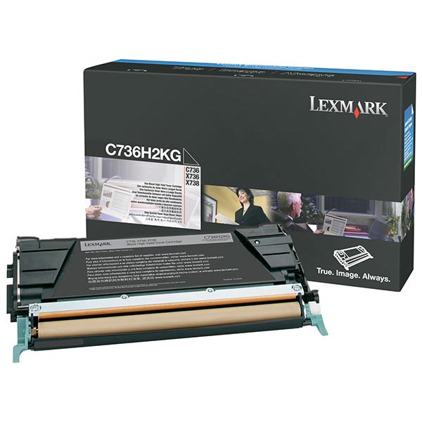 Lexmark C736H2K OEM Black Laser Toner Cartridge