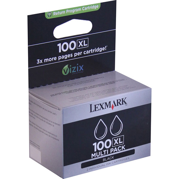Lexmark 14N0683 (Lexmark #100XL) OEM High Yield Black Ink Cartridge