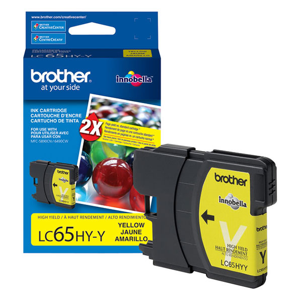 Brother LC-65HYY OEM Yellow Inkjet Cartridge