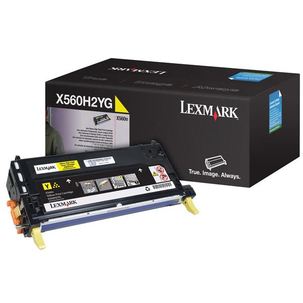 Lexmark X560H2YG OEM Yellow Toner Printer Cartridge
