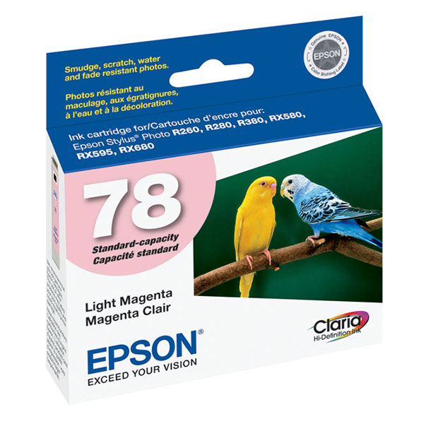 Epson T078620 (Epson 78) OEM LightMagenta Inkjet Cartridge
