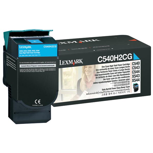 Lexmark C540H2CG OEM Cyan Toner Cartridge