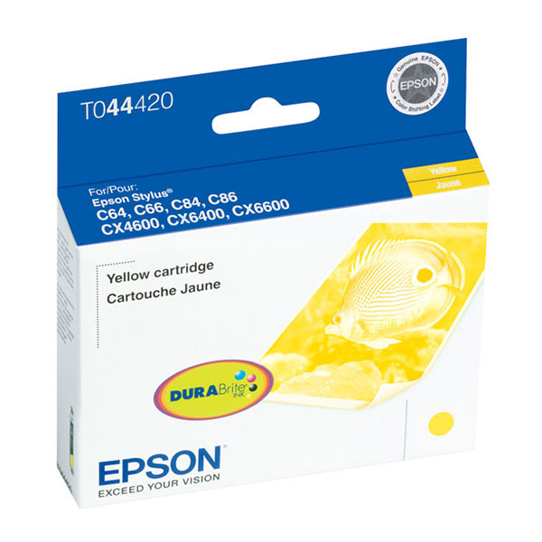 Epson T044420 (Epson 44) OEM Yellow Inkjet Cartridge