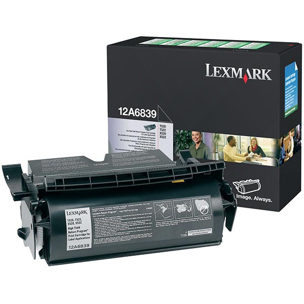 Lexmark 12A6839 OEM Black Toner Cartridge