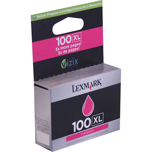 Lexmark 14N1070 (Lexmark #100M XL) OEM Magenta Ink Cartridge