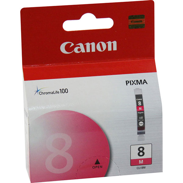 Canon 0622B002 (CLI-8M) OEM Magenta Inkjet Cartridge