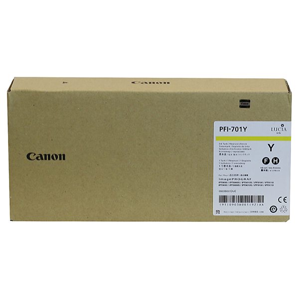 Canon 0903B001 (PFI-701Y) OEM Yellow Inkjet Cartridge