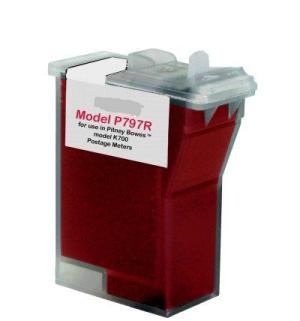 Premium 797-0 Compatible Pitney Bowes Red Inkjet Cartridge