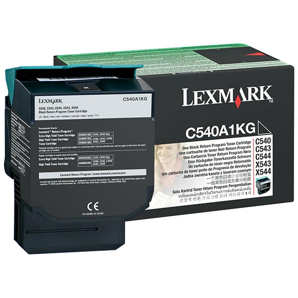 Lexmark C540A1KG OEM Black Toner Cartridge