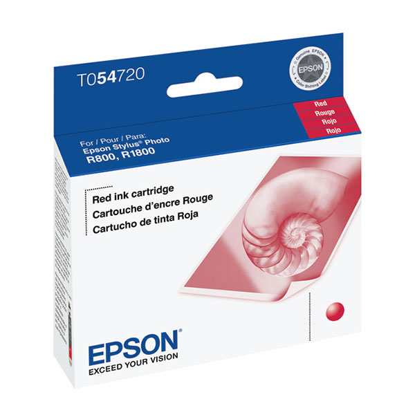 Epson T054720 (Epson 54) OEM Red Inkjet Cartridge