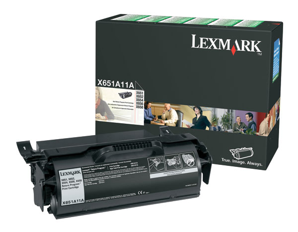 Lexmark X651A11A OEM Black Toner Printer Cartridge