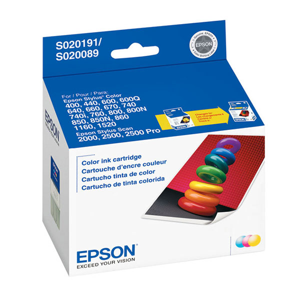 Epson S191089 OEM Tri-Color Ink Cartridge