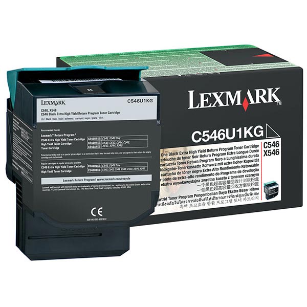 Lexmark C546U1K OEM Extra High Yield Black Toner Cartridge