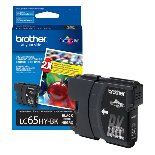Brother LC-65HYBK OEM Black Inkjet Cartridge