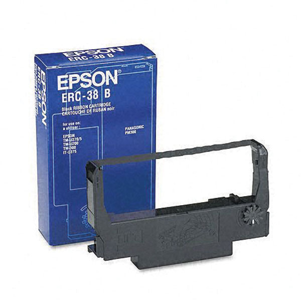 Epson ERC-38BR OEM Black-Red Fabric Ribbon
