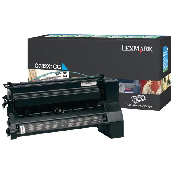 Lexmark C782X1CG OEM Extra High Yield Cyan Print Cartridge