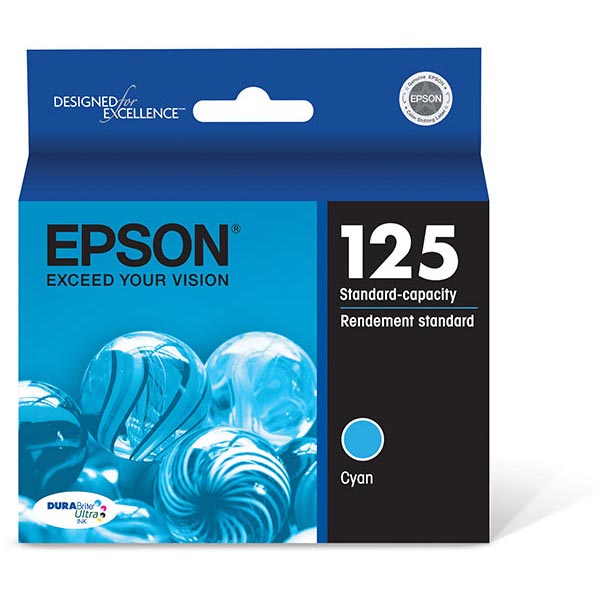 Epson T125220 (Epson 125) OEM Cyan Inkjet Cartridge