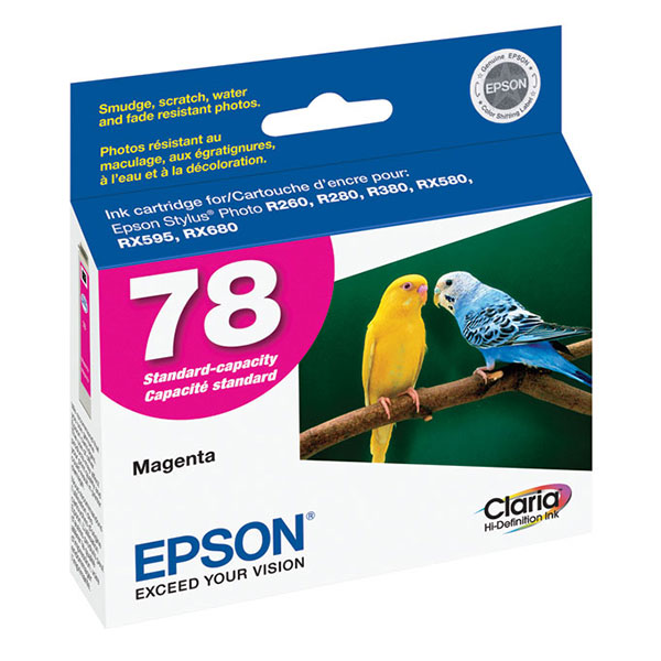 Epson T078320 (Epson 78) OEM Magenta Inkjet Cartridge