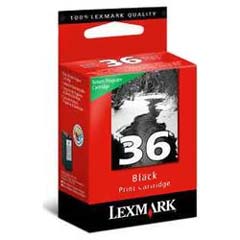 Lexmark 18C2236 (Lexmark #36) OEM Black Inkjet Cartridge (2 pk)