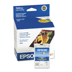 Epson T029201 (Epson 29) OEM Tri-Color Inkjet Cartridge