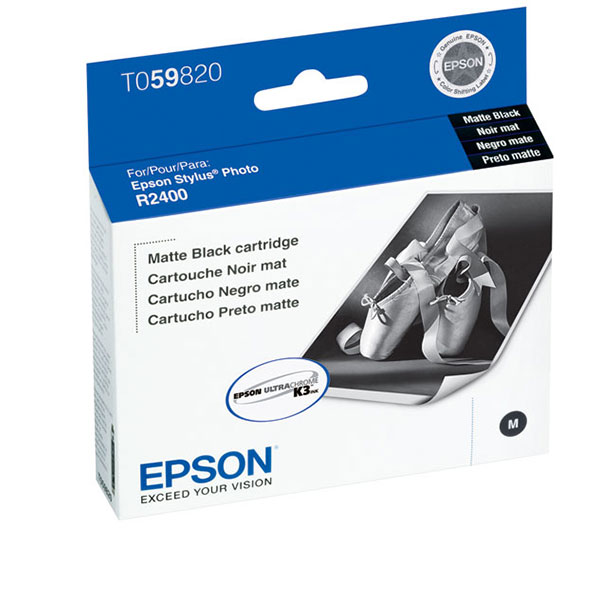 Epson T059820 (Epson 59) OEM Matte Black Inkjet Cartridge