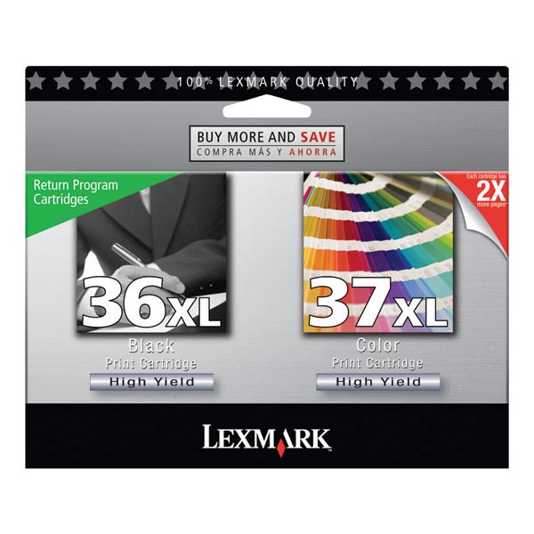 Lexmark 18C2249 (Lexmark #36XL) OEM Black / Color Inkjet Cartridge (Combo Pack)