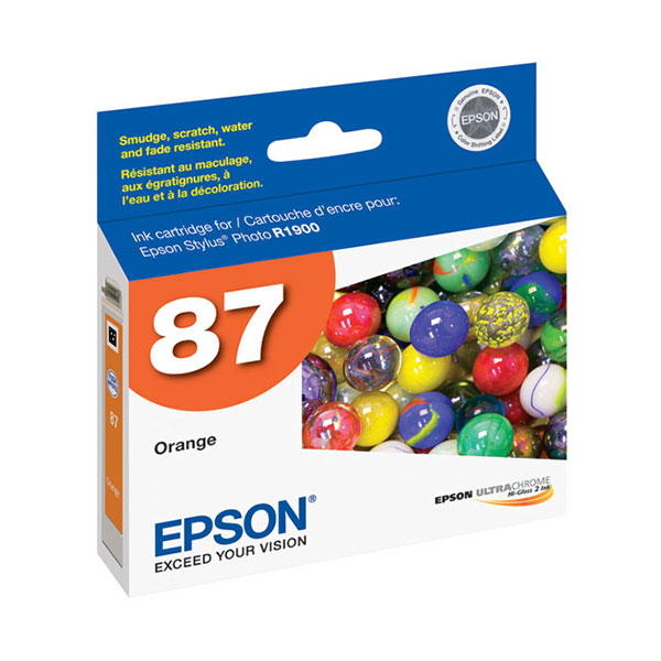Epson T087920 (Epson 87) OEM Orange Inkjet Cartridge