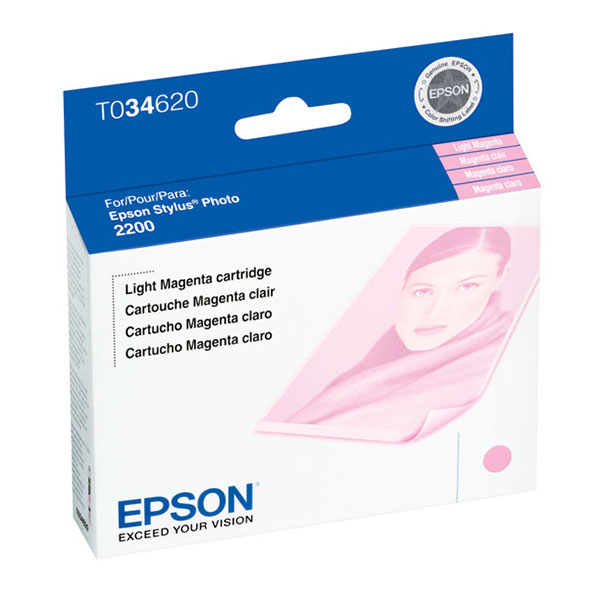 Epson T034620 (Epson 34) OEM LightMagenta Inkjet Cartridge