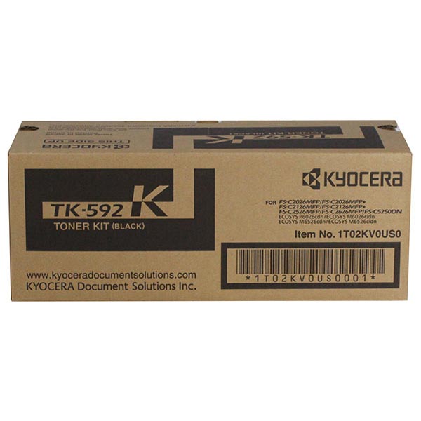 Kyocera Mita 1T02KV0US0 (TK-592K) OEM Black Toner Cartridge