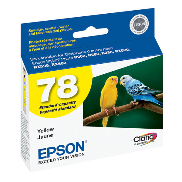 Epson T078420 (Epson 78) OEM Yellow Inkjet Cartridge